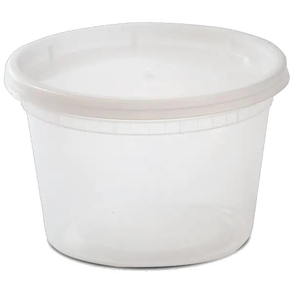 16 oz Plastic Soup Container With Lids