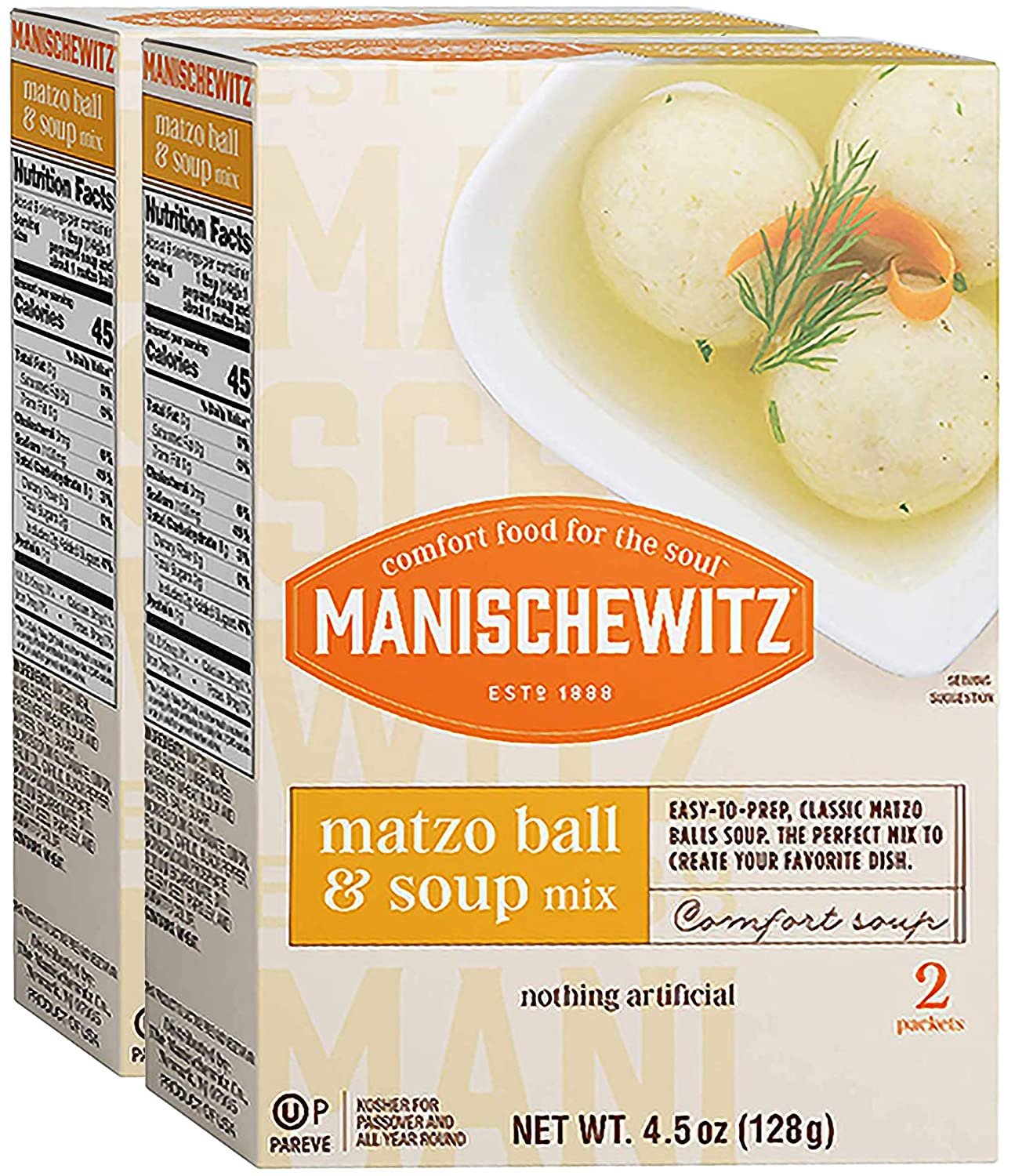 2 Pack Manischewitz Mix Matzo Ball Soup