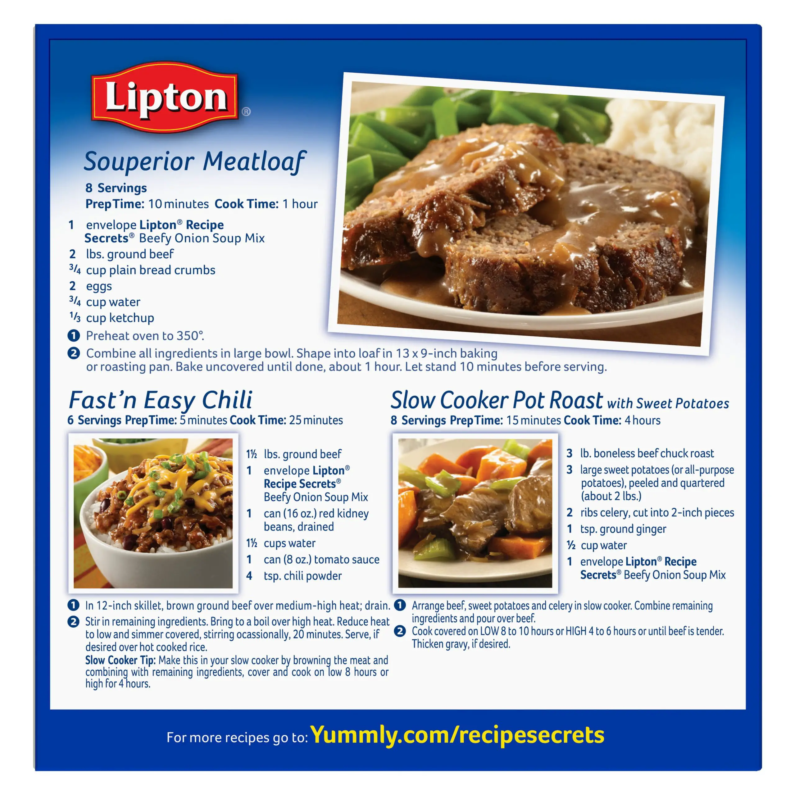 35 Lipton Onion Soup Mix Nutrition Label