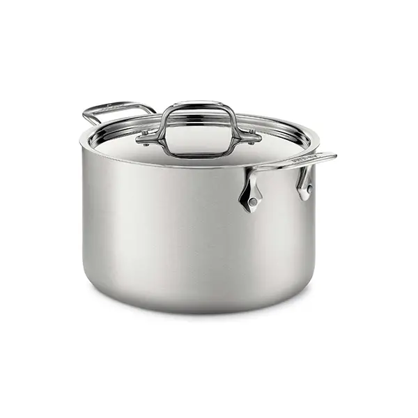 All Clad D5 Stainless Brushed 4 Quart Soup Pot with Lid â KitchenKapers