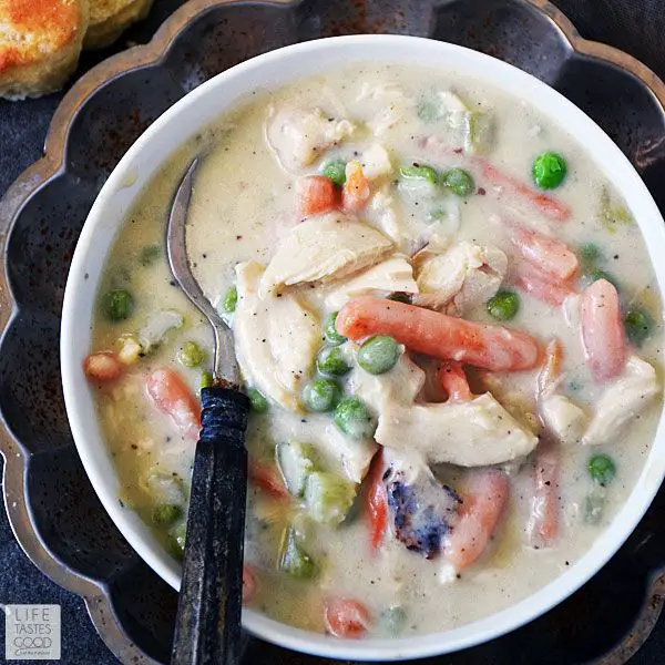 All the comforting goodness of chicken pot pie without all the fuss ...