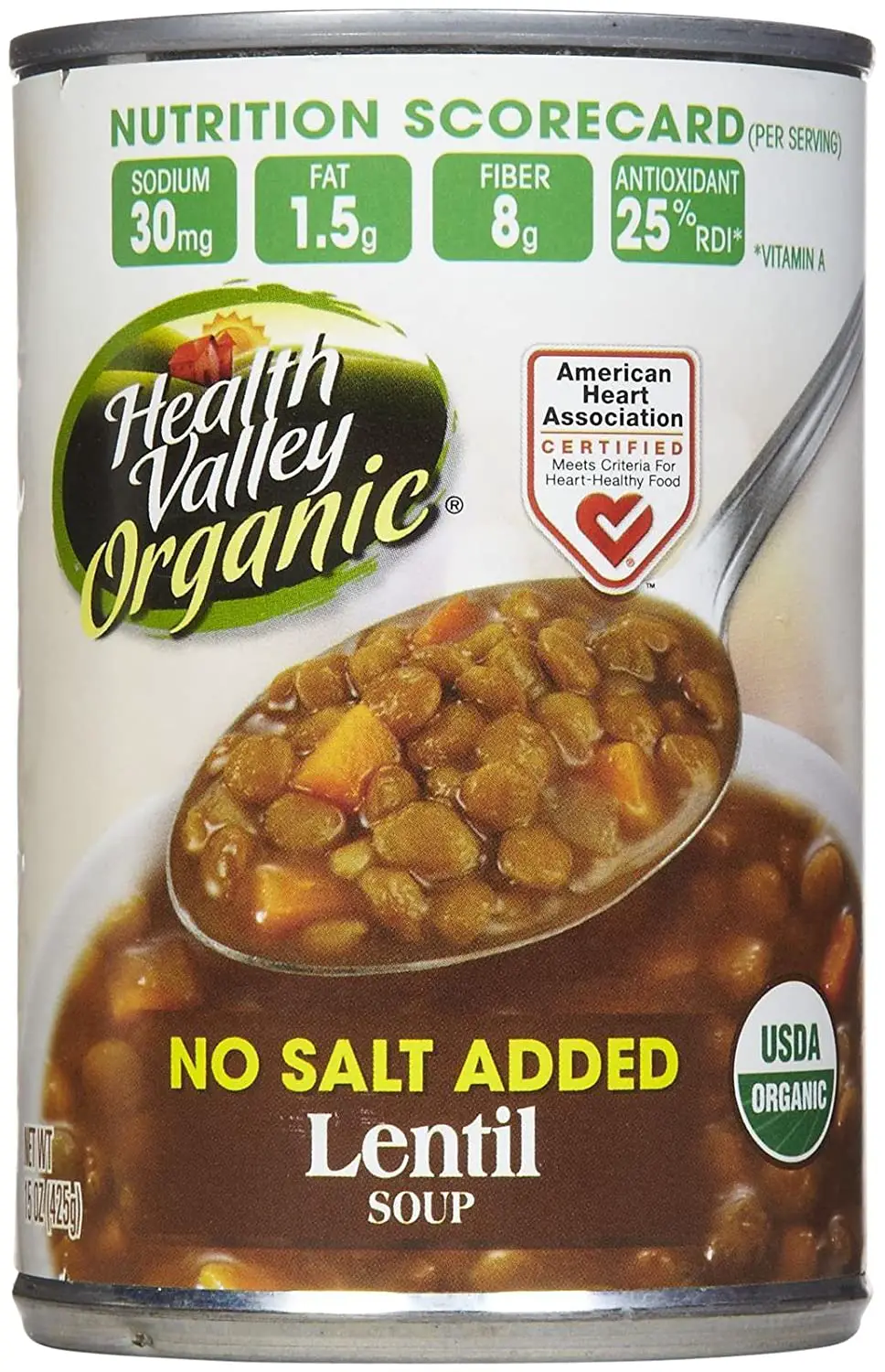 Amazon.com : Health Valley Organic Lentil Soup, No Salt ...
