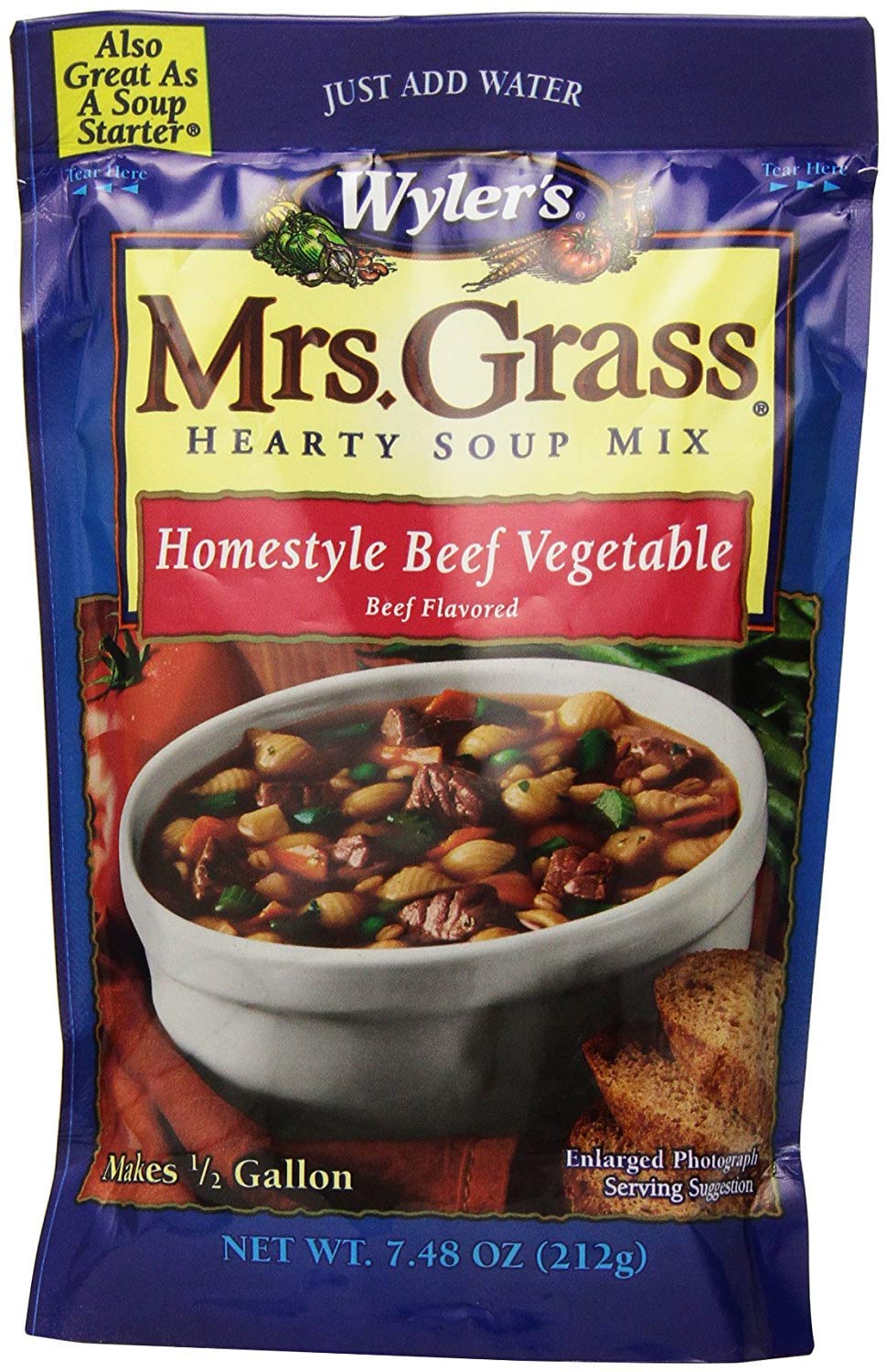 Amazon.com : Mrs. Grass Hearty Soup Mix, Homestyle Chicken ...