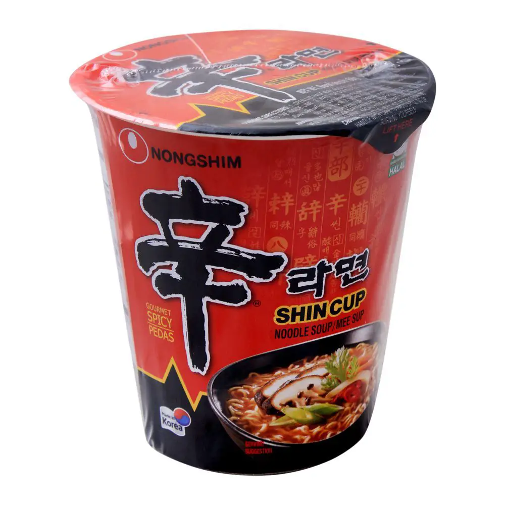Buy Nongshim Shin Cup Noodle Soup, Gourmet Spicy, 68g Online at Special ...