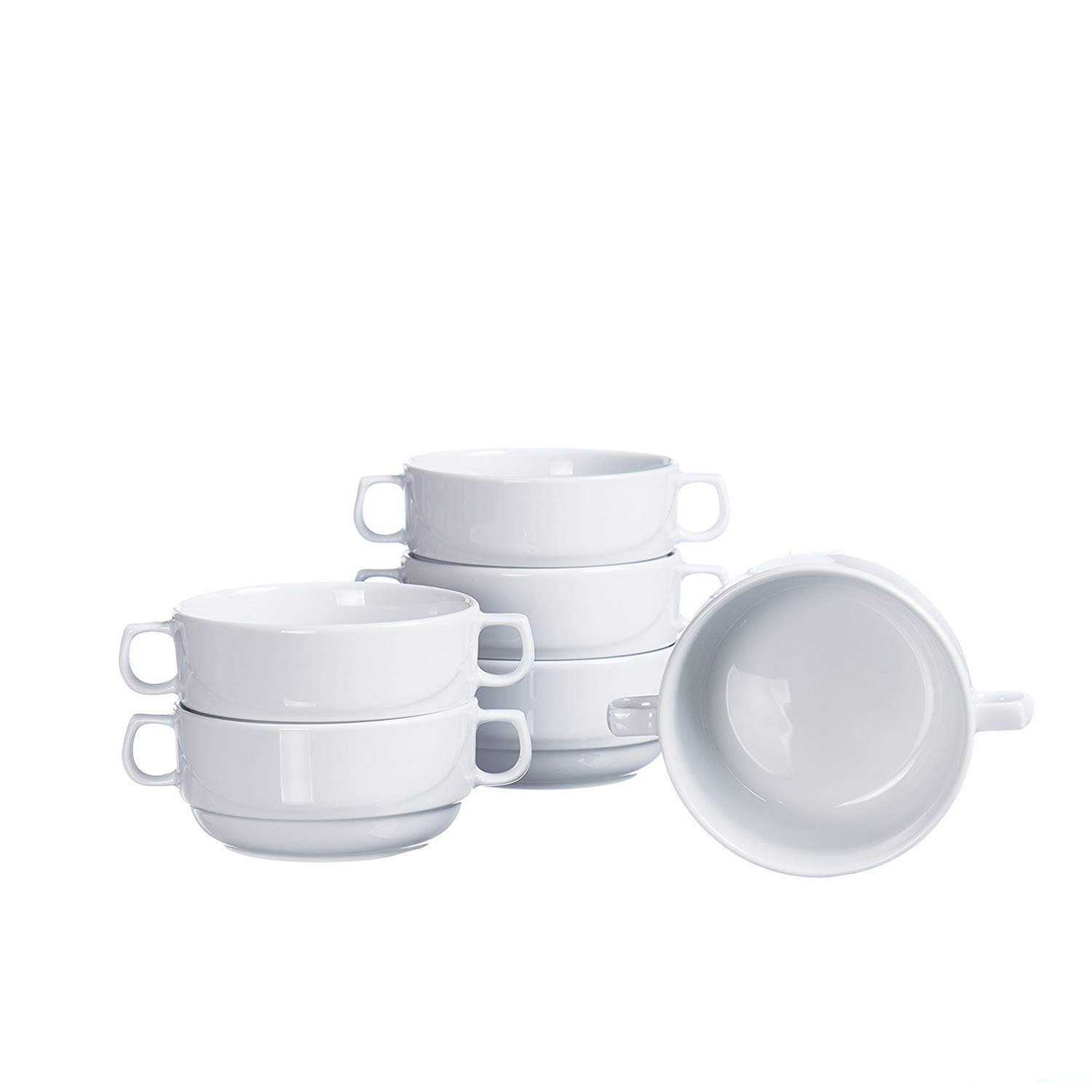 Buy Stackable Soup/Cereal BOWLS with Handles (4