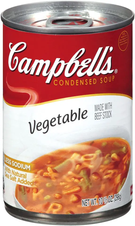 campbell vegetarian vegetable soup ingredients