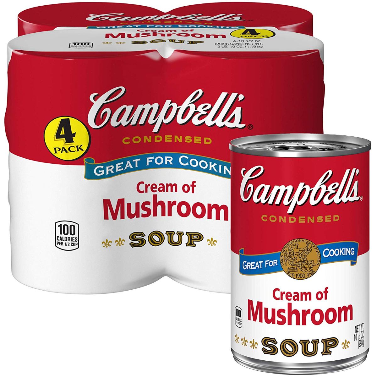 Campbellâs Condensed Cream of Mushroom Soup, 10.5 oz. Can ...