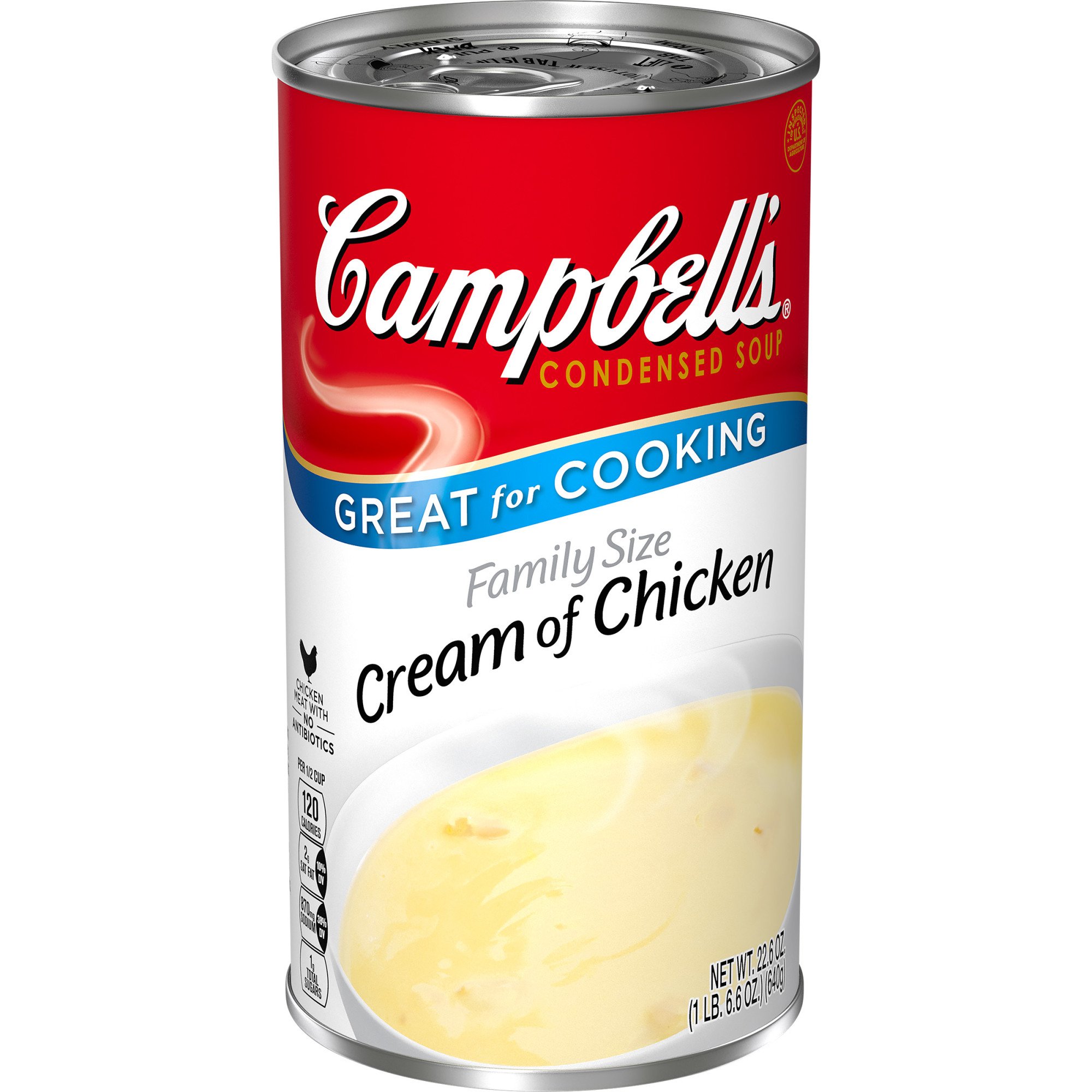 Campbells Condensed Cream of Chicken Soup, Family Size, 22.6 Ounce Can ...
