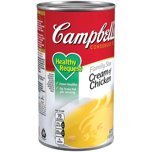 Campbells Low Sodium Cream Of Chicken Soup Nutrition