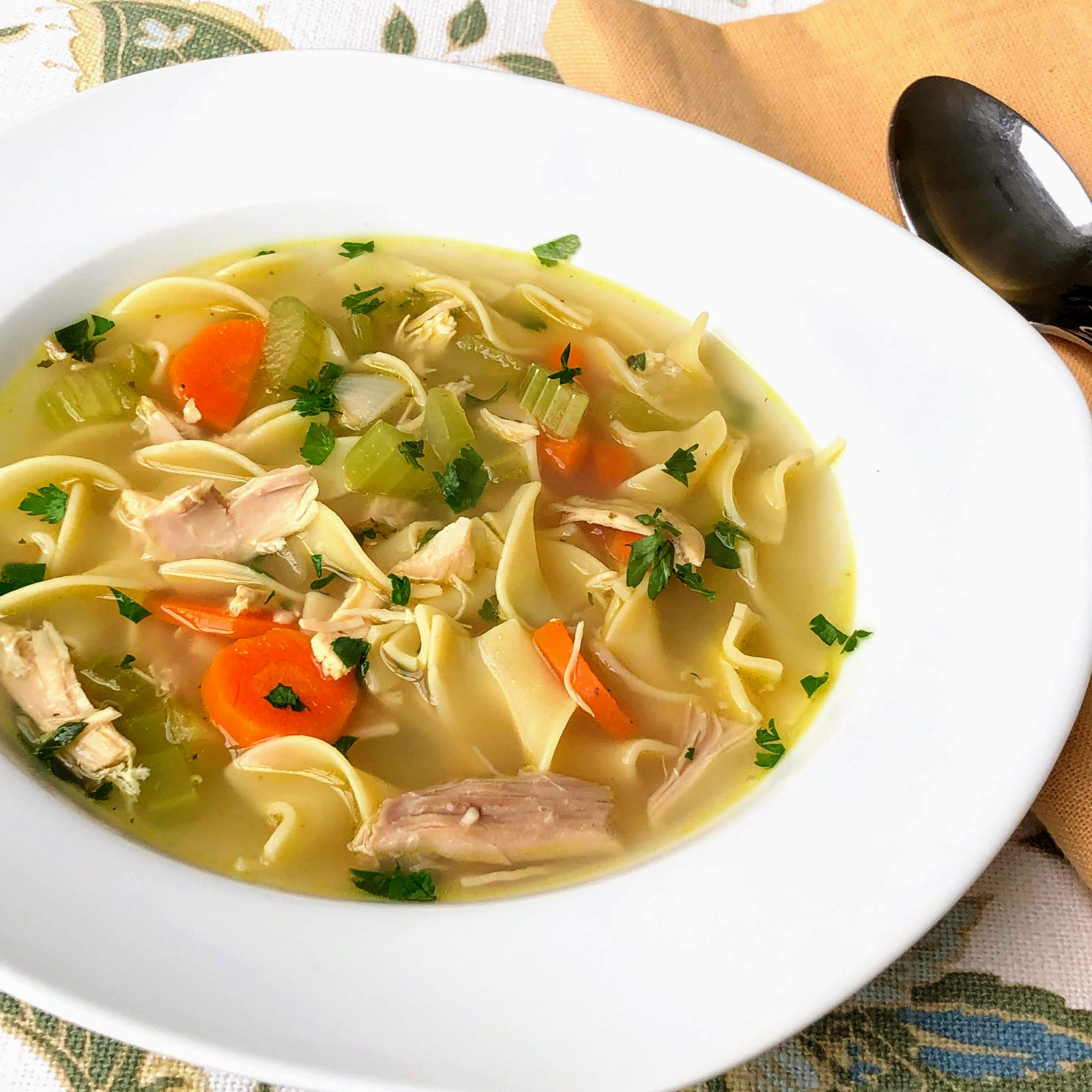 Chicken Noodle Soup with Egg Noodles Recipe