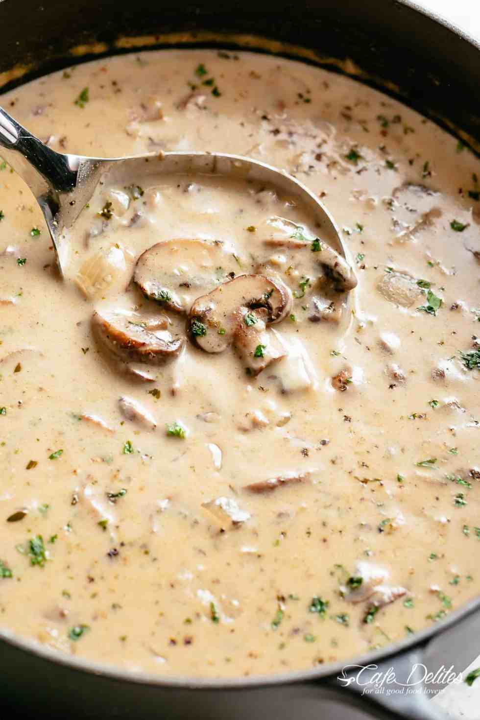 Cream of Mushroom Soup  Cafe Delites  Cravings Happen