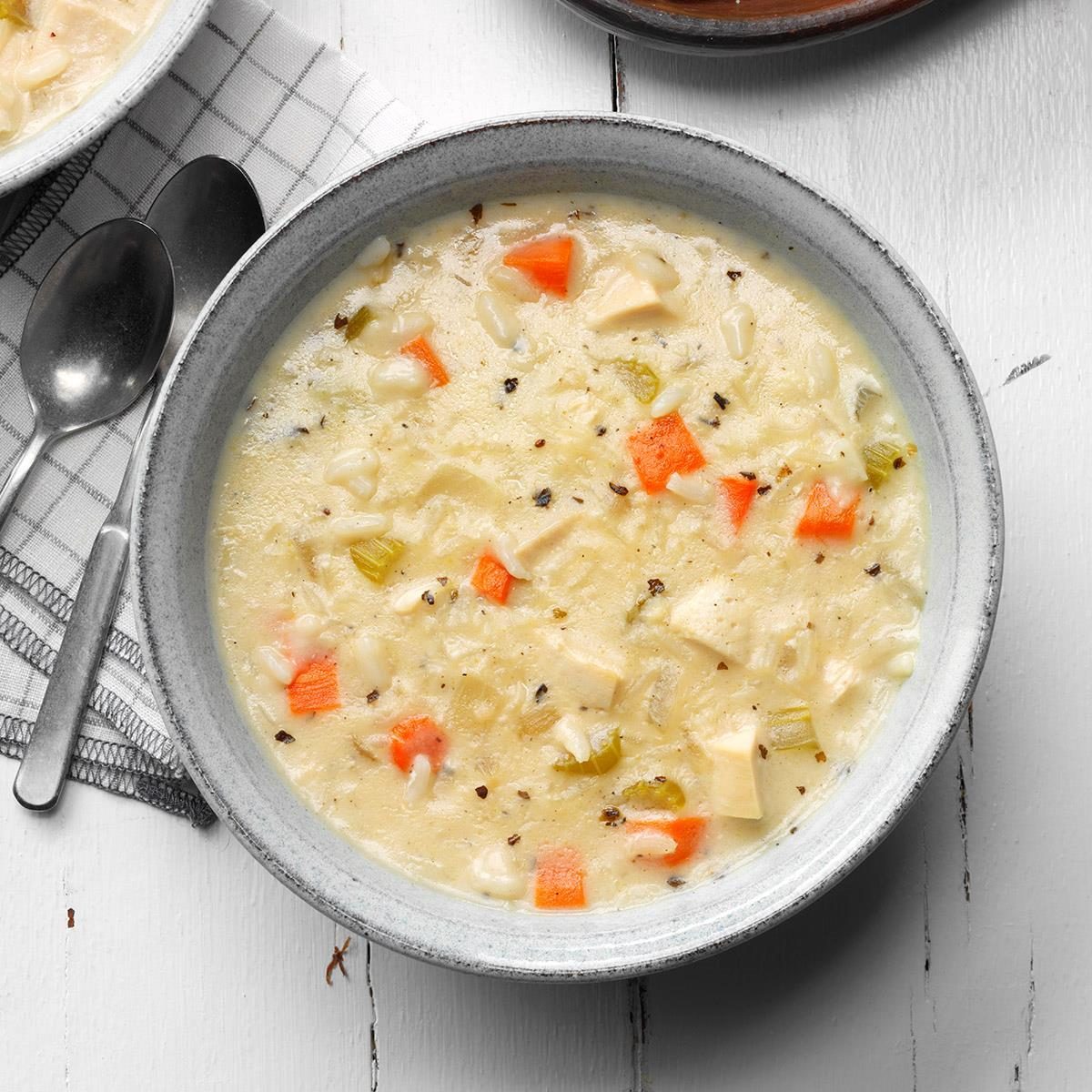 Creamy Chicken Rice Soup Recipe