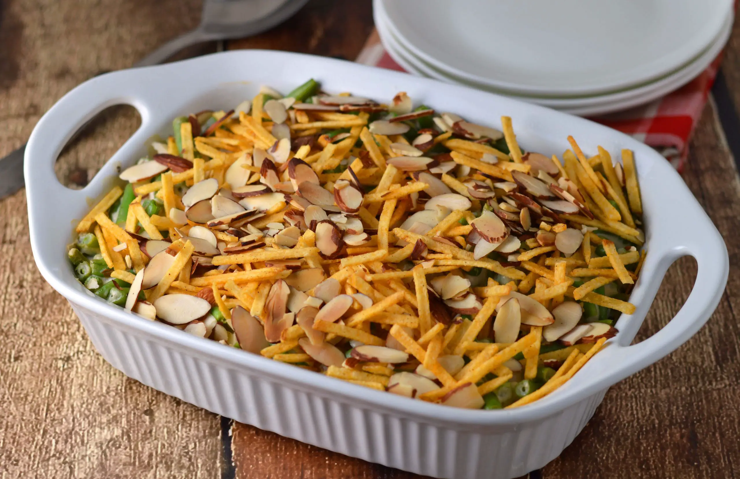 Creamy green bean casserole with Campbell