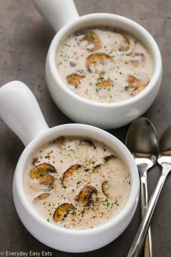 Creamy Mushroom Soup (Keto, Low Carb, GF)