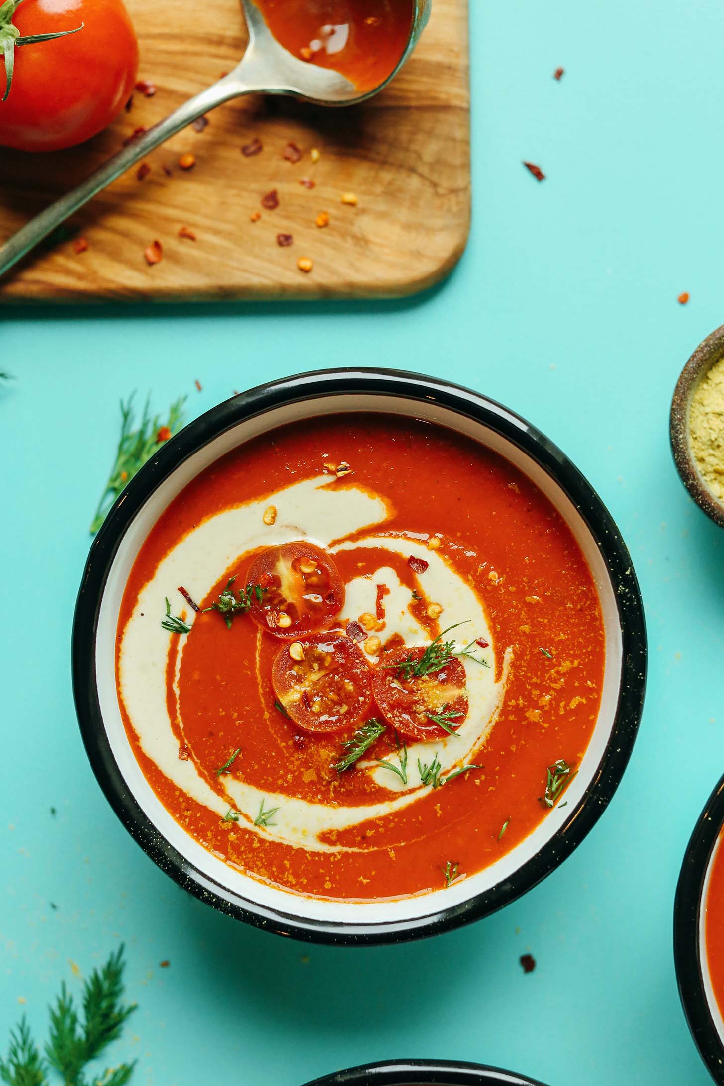 Creamy Roasted Red Pepper Tomato Soup
