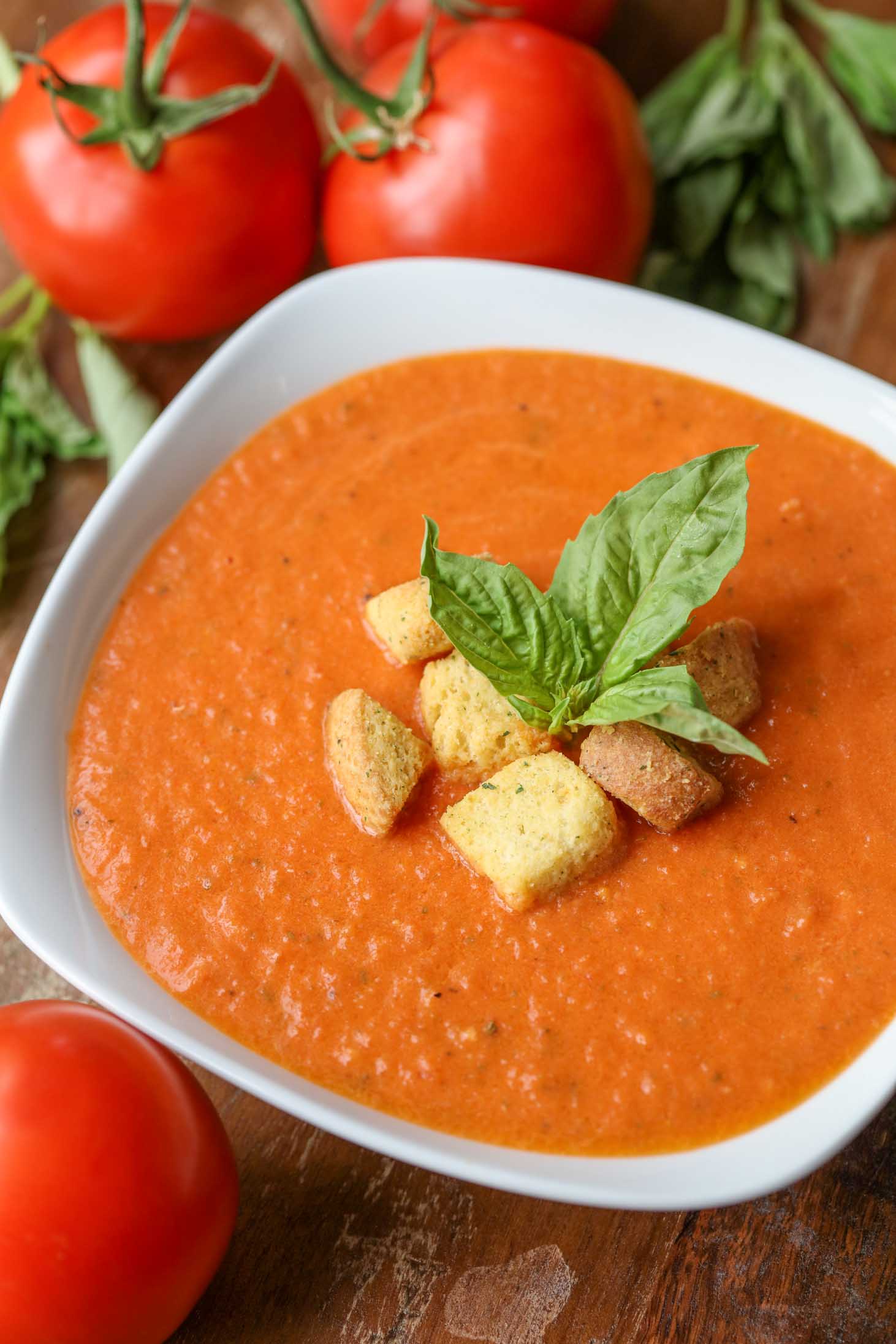 Creamy Tomato Basil Soup Recipe (+VIDEO)