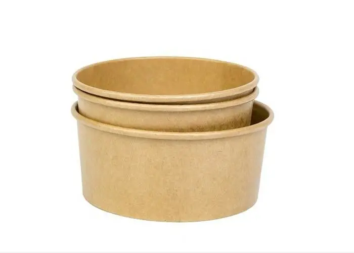 Durable Customized Kraft Paper Soup Bowls With Lids For ...