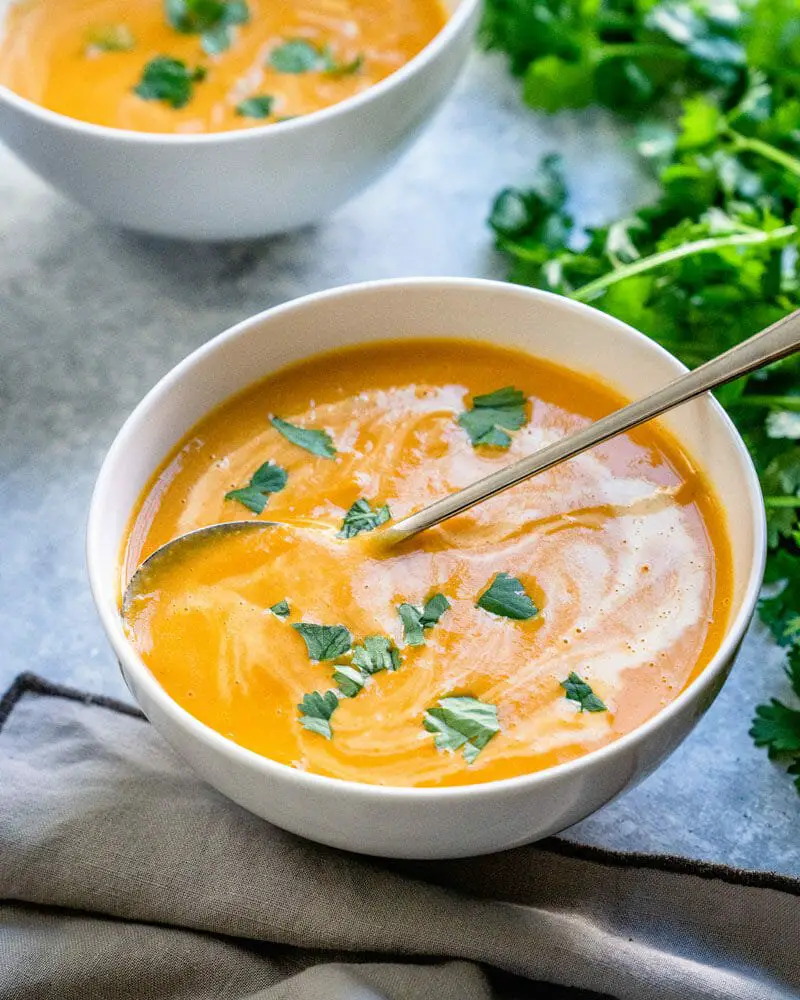 Easy Curried Butternut Squash Soup  A Couple Cooks