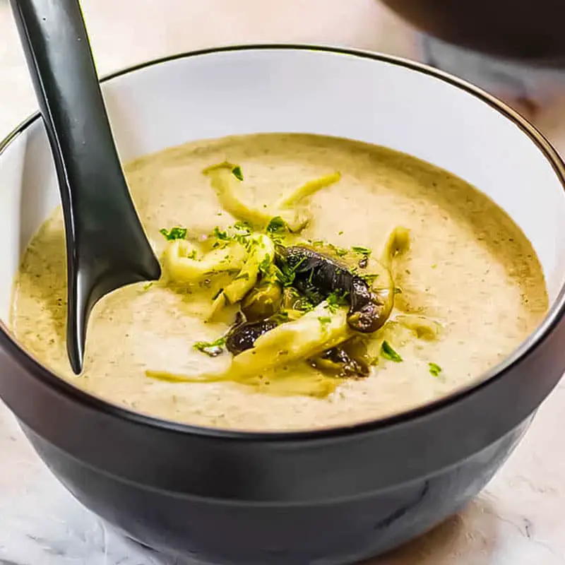 Easy Keto Cream of Mushroom Soup Recipe