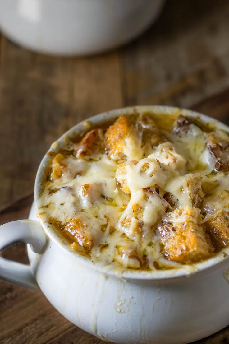 French Onion Soup with Mini Croutons