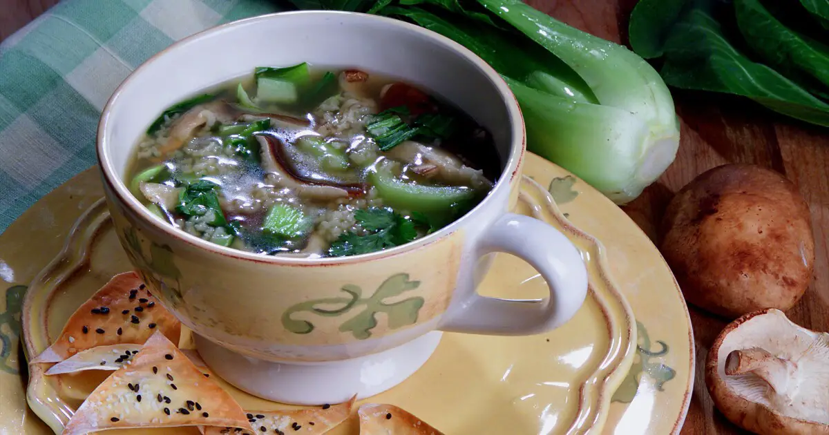 Ginger Chicken Soup With Shiitake Mushrooms Recipe
