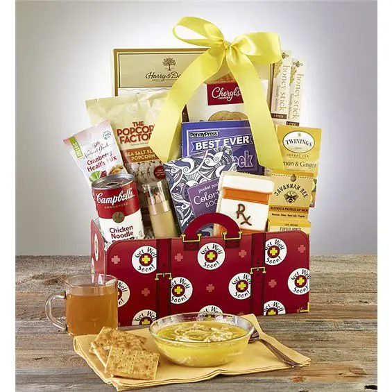 GreatFoods Get Well Gift Basket with Campbells Chicken ...