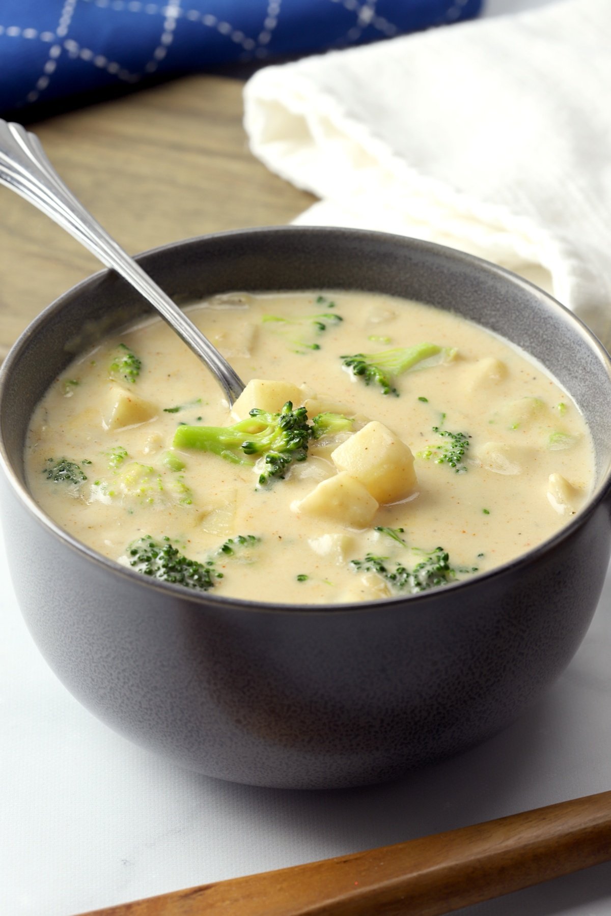 Hash Brown Potato Broccoli Soup