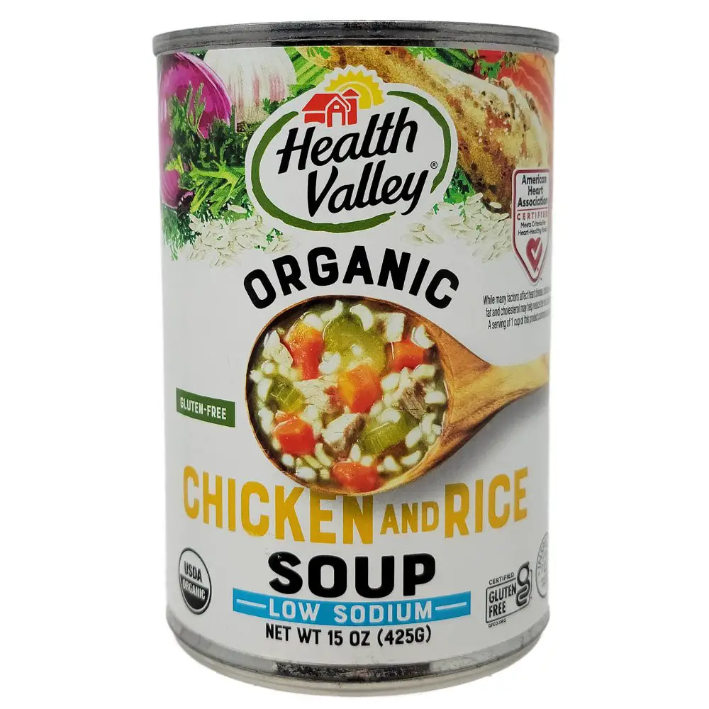 Health Valley Organic Chicken and Rice Soup Low Sodium