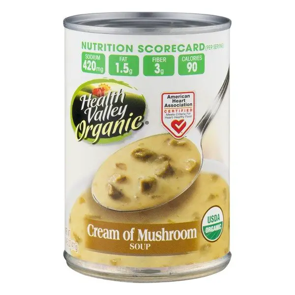 Health Valley Organic Cream of Mushroom Soup (14.5 oz) from Plum Market ...
