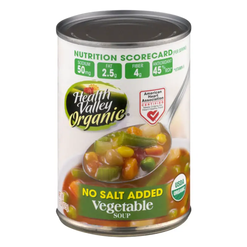 Health Valley Organic No Salt Added Vegetable Soup (15 oz ...