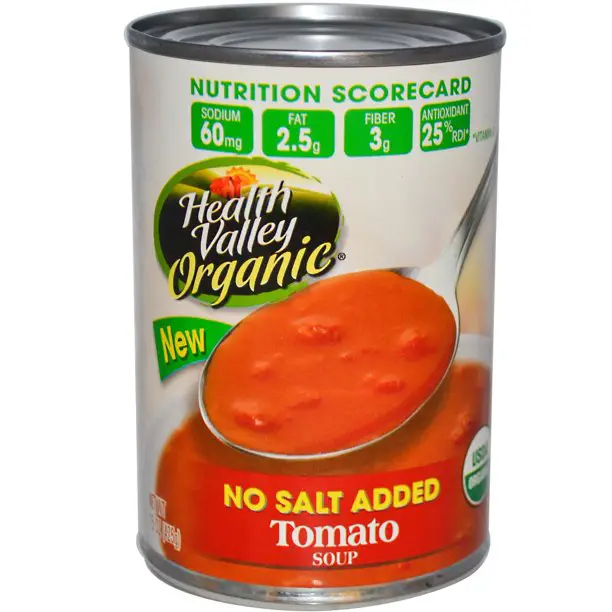 Health Valley, Organic, Tomato Soup, No Salt Added, 15 oz (pack of 6 ...