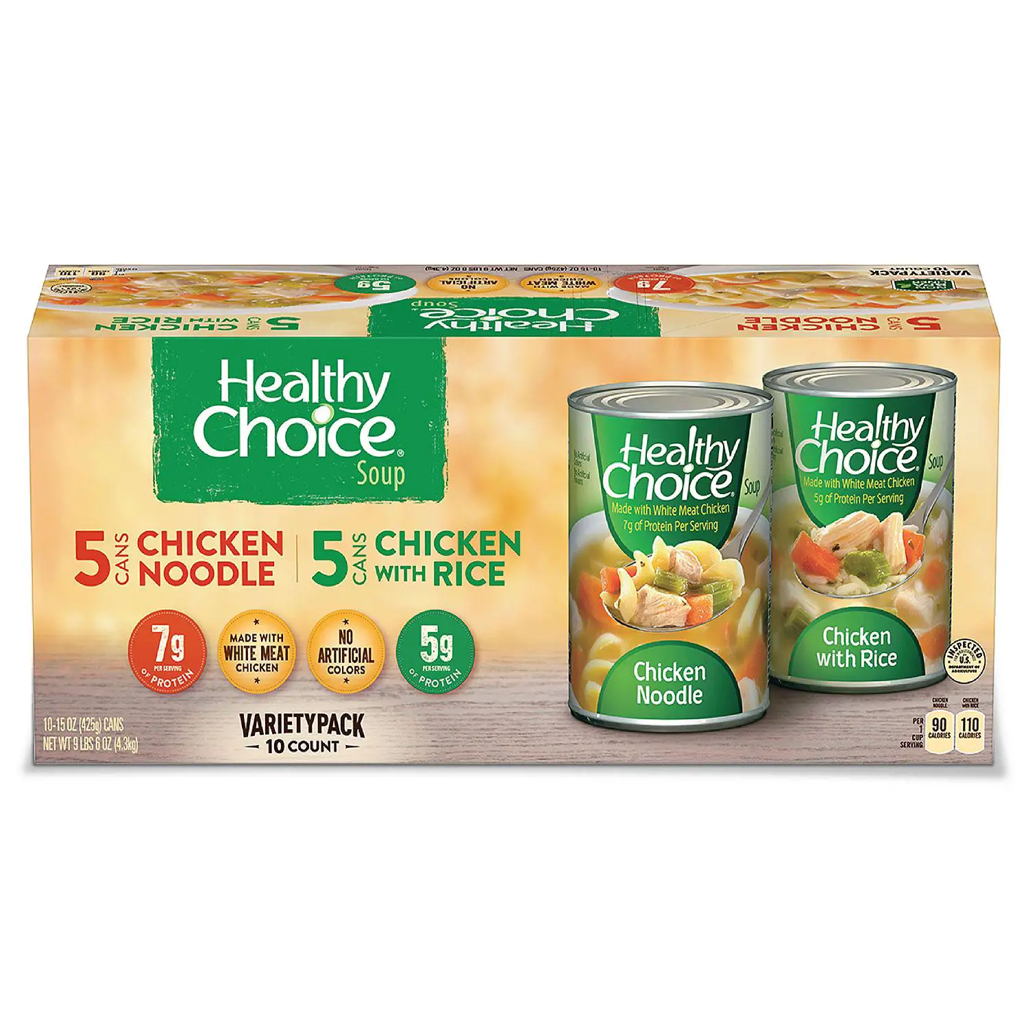 Healthy Choice Chicken Soup Variety Pack, 10ct
