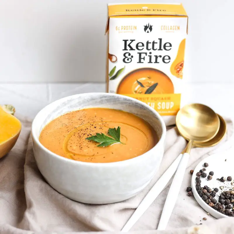 Healthy Paleo Butternut Squash Soup [10g Protein/serving]  Kettle &  Fire