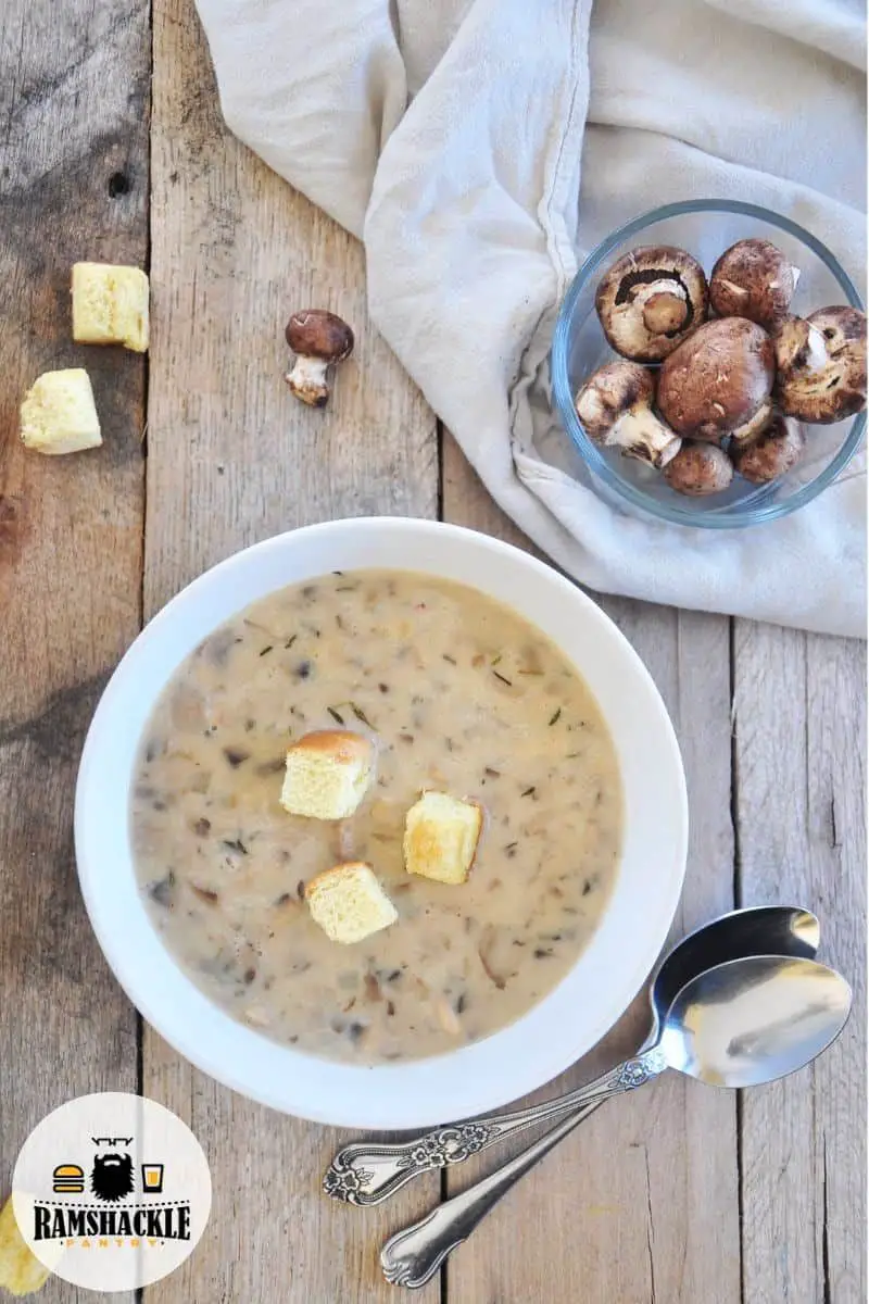 Homemade Cream of Mushroom Soup. It is easy and you will ...