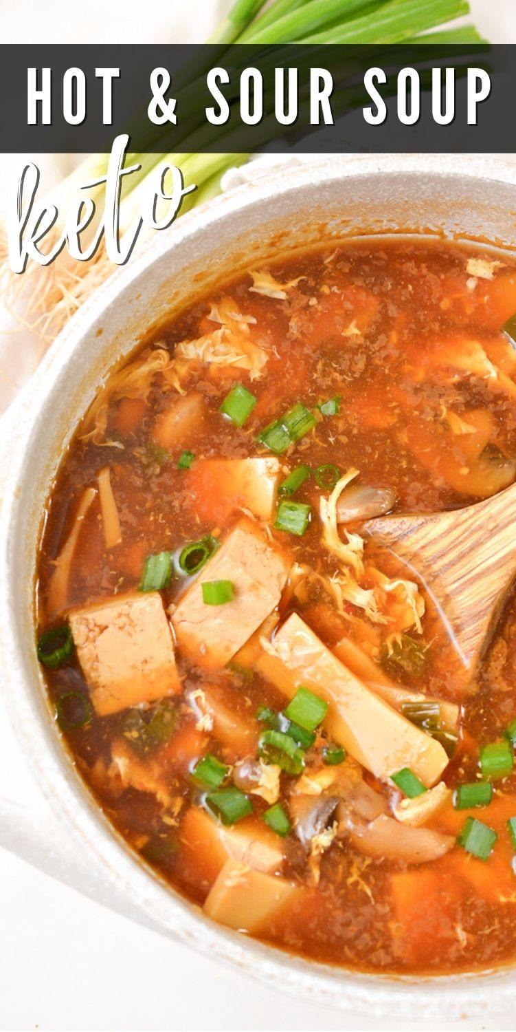 Keto Hot and Sour Soup With Tofu