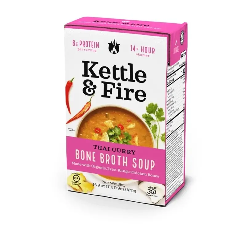 Kettle &  Fire Thai Curry Bone Broth Soup in Canada
