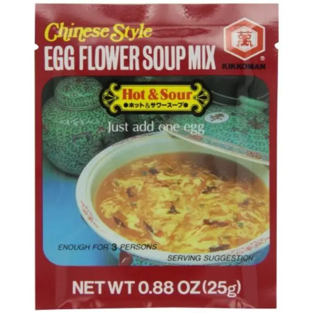 kikkoman egg flower, hot and sour soup, 0.88