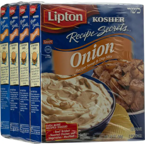 Lipton Kosher Onion Soup &  Dip Mix 4 pack. 7.6 oz.
