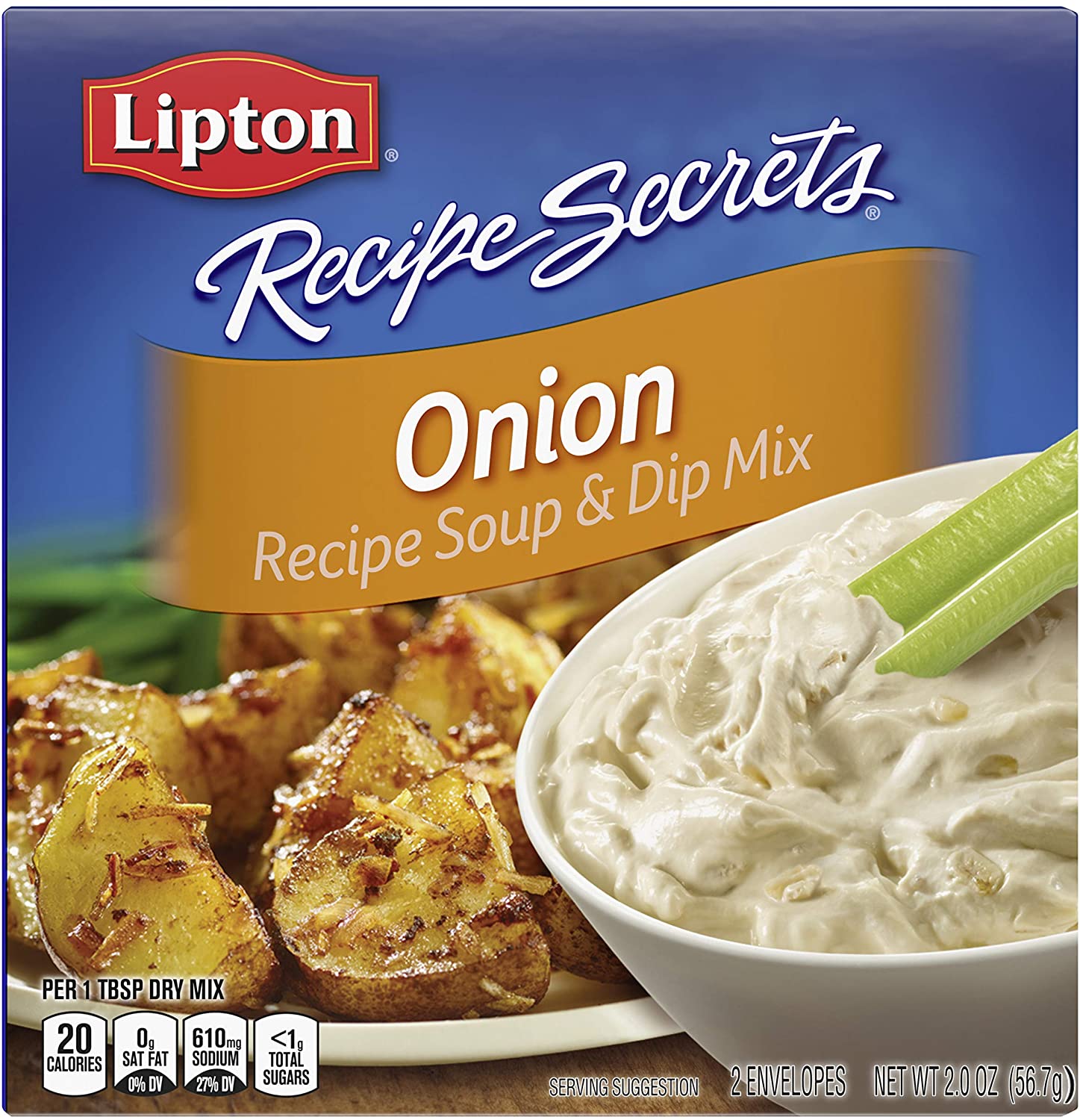 Lipton Recipe Secrets Onion Recipe Soup &  Dip Mix 56.7g Box