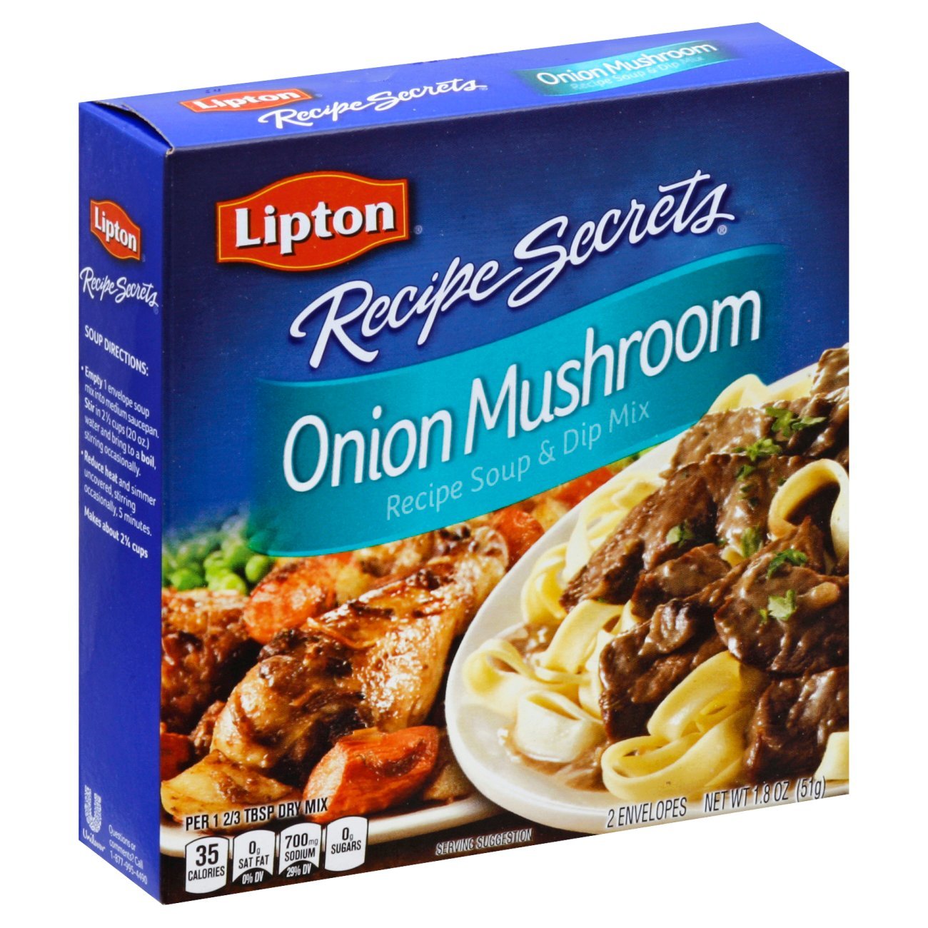 Lipton Recipe Secrets Soup and Dip Mix Onion Mushroom