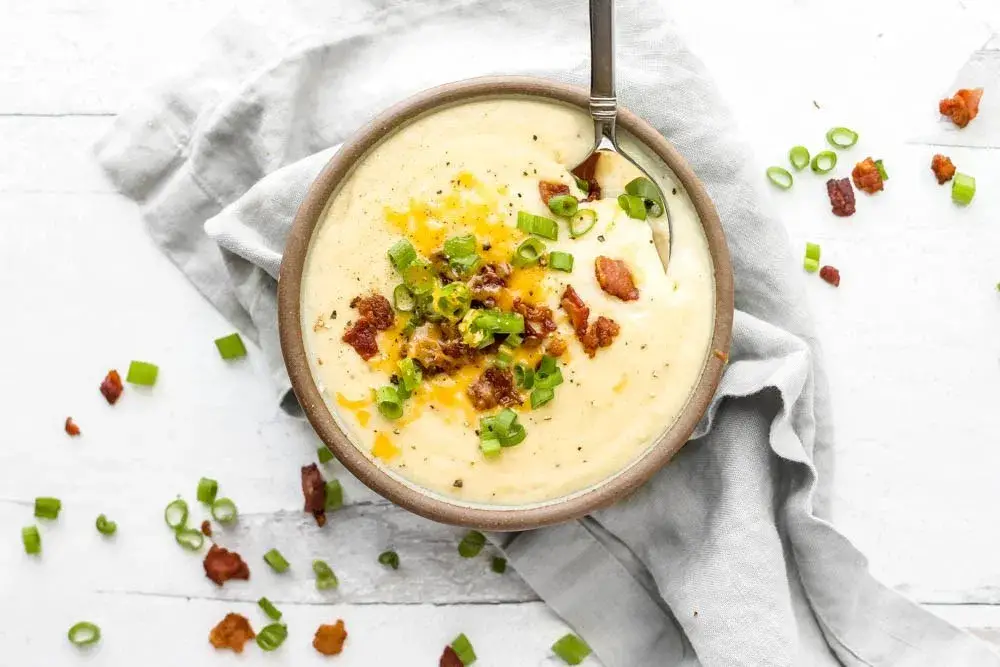 loaded baked potato soup for two