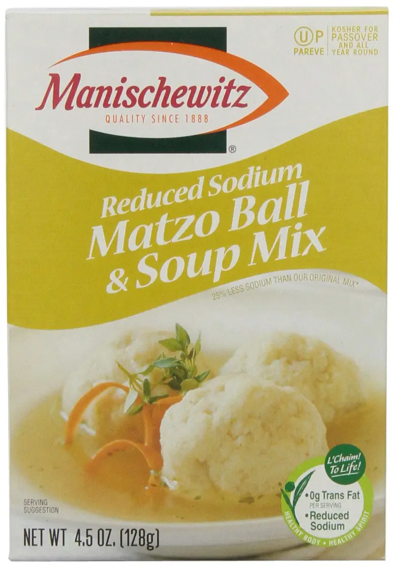 Manischewitz Reduced Sodium Matzo Ball &  Soup Mix, 4.5 oz