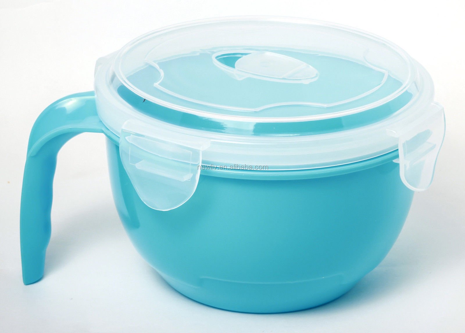 Microwave Plastic Food Noodle Bowl With Lock Vented Lid And Handle ...