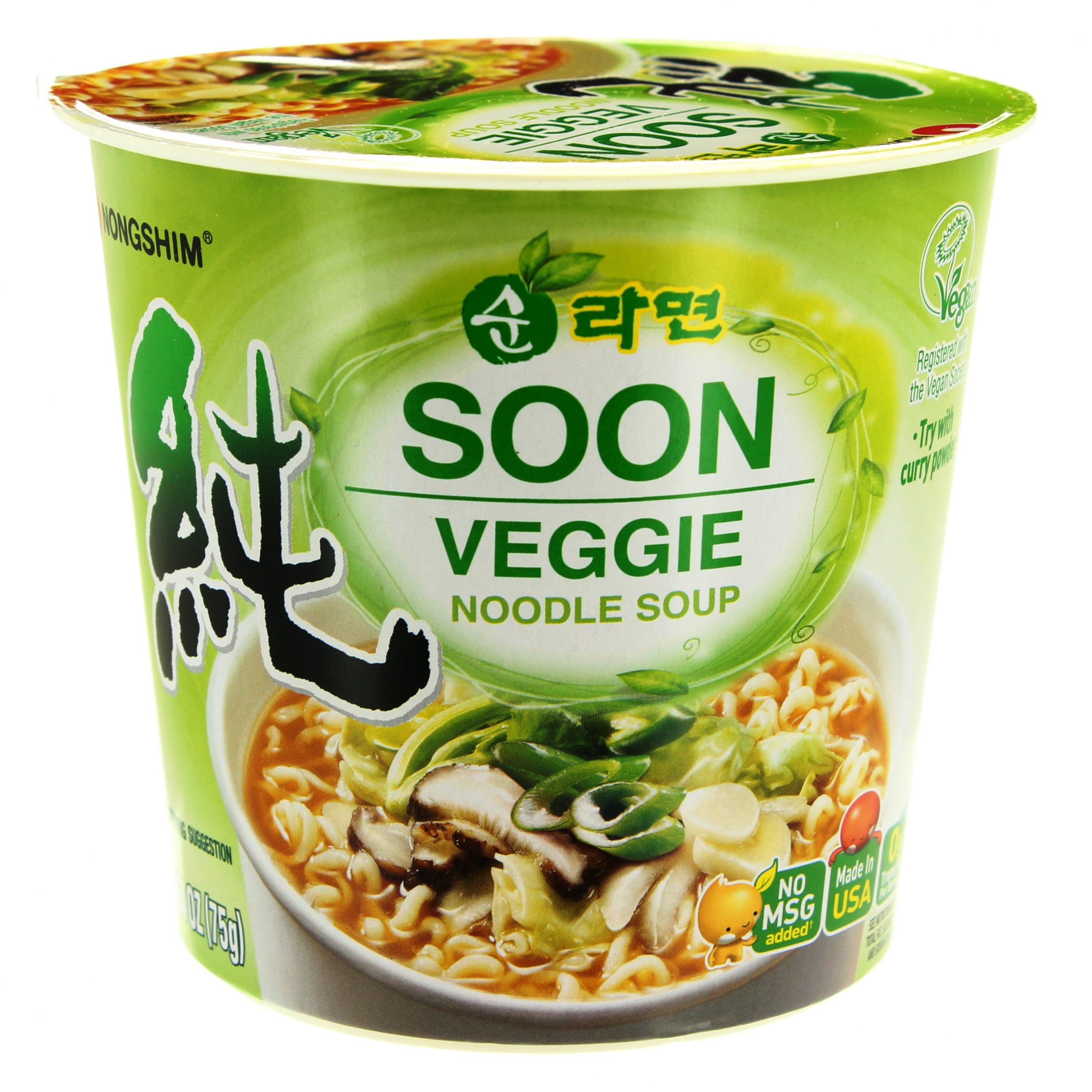 Nongshim Soon Veggie Noodle Soup Cup