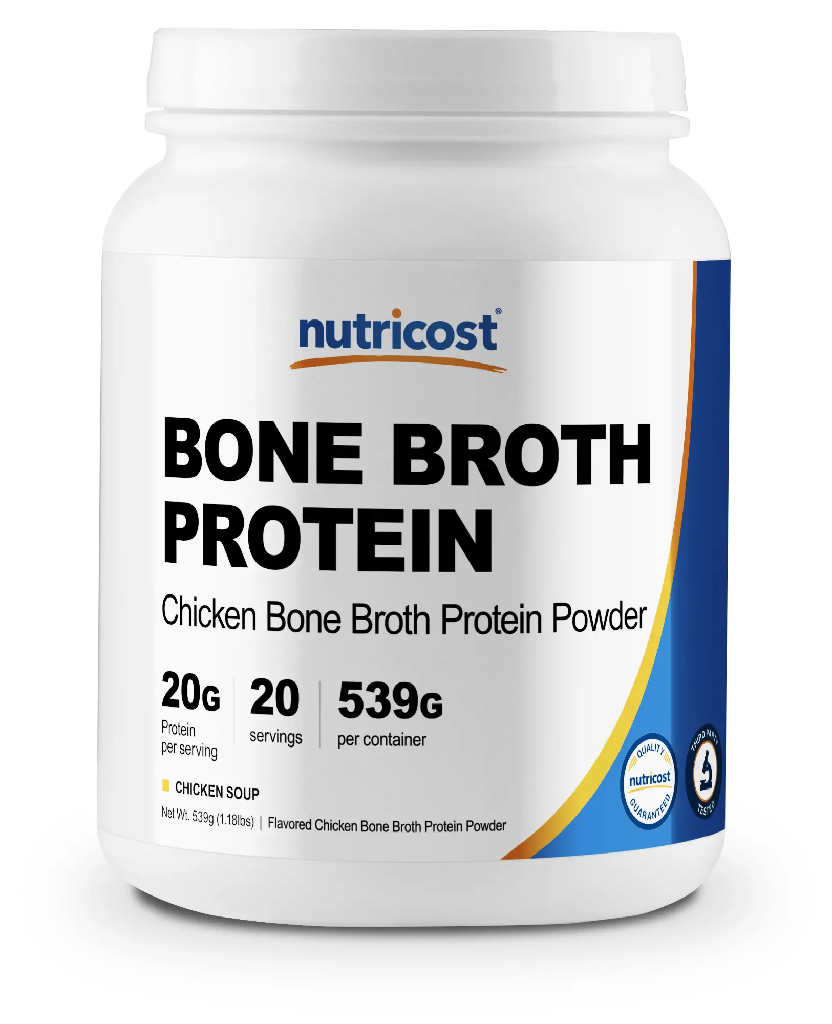 Nutricost Chicken Bone Broth Protein Powder (20 Serv) Chicken Soup ...