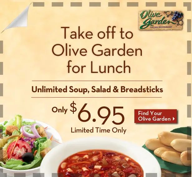 Olive Garden Unlimited Soup And Salad