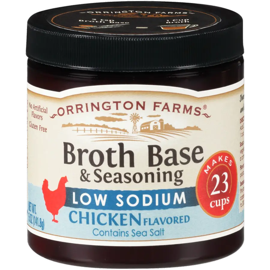 Orrington FarmsÂ® Low Sodium Natural Chicken Flavored Broth Base ...