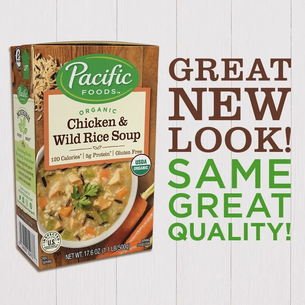 Pacific Foods Organic Chicken with Wild Rice Soup, 17.6