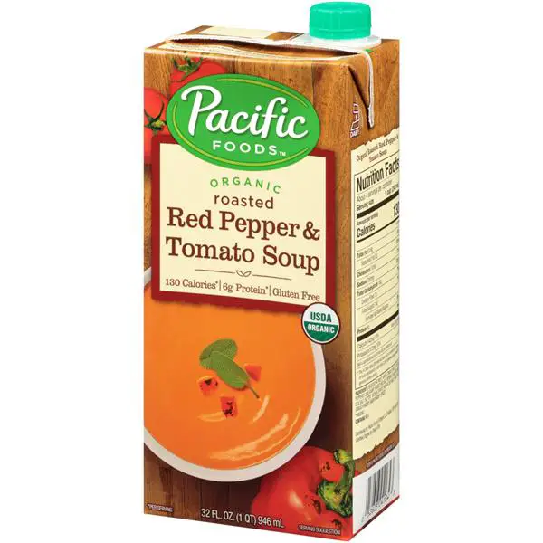 Pacific Organic Roasted Red Pepper &  Tomato Soup
