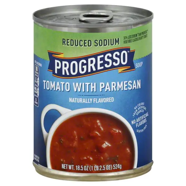Progresso Reduced Sodium Tomato Parmesan Soup, 18.5 oz